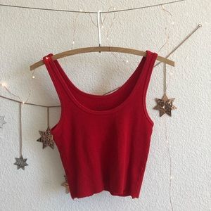 Red J.Galt Crop Top